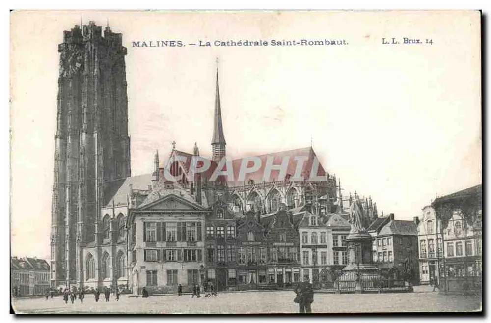Malines — De Sint-Romboutskathedraal — L.L. Brux. 14 - Voorkant