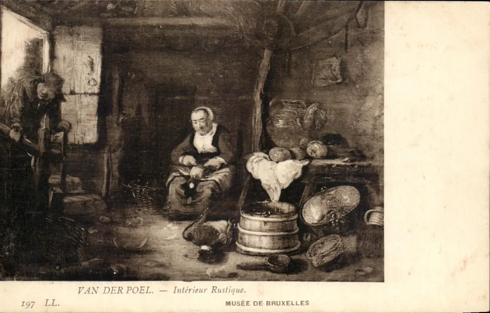 Interior Rústico — Van der Poel — Museu de Bruxelas - Frente