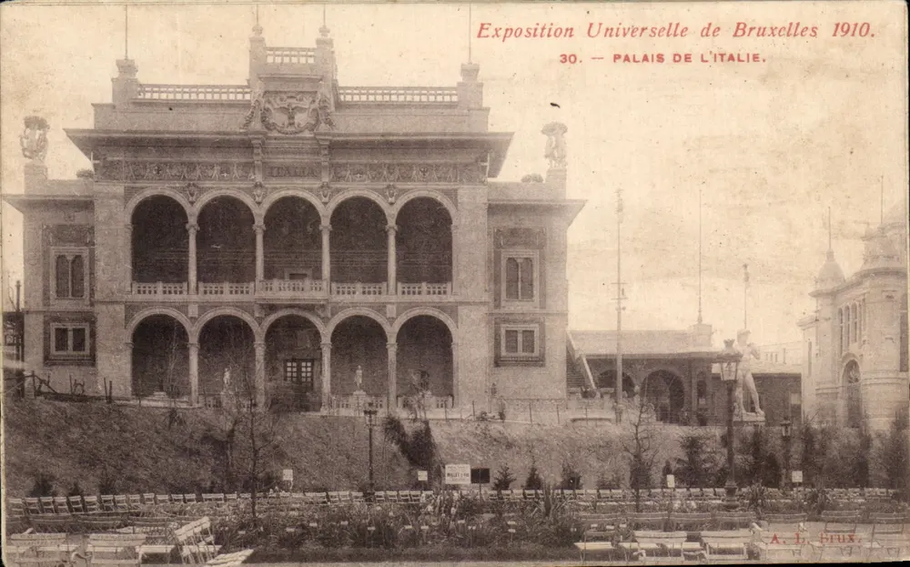 Palast Italiens — Weltausstellung Brüssel 1910 — A. L. SEUX, n°30 - Vorderseite