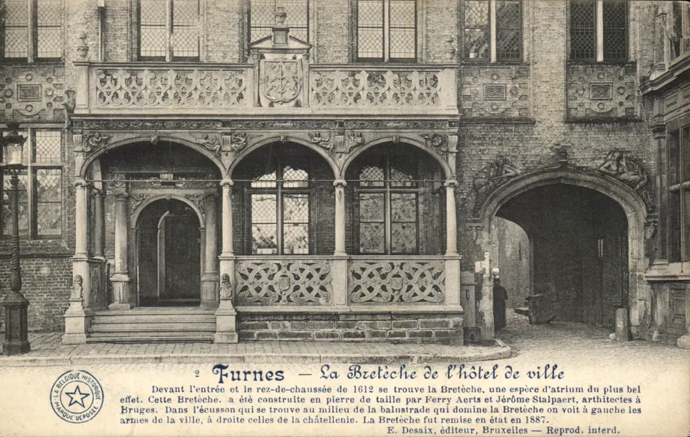 Turnes — Ansicht der Turm des Rathauses — E. Desaix, Verlag, Brüssel — n°2 - Vorderseite