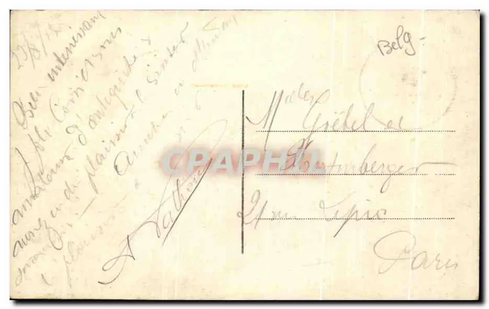 Furnes — Das Pavillon der spanischen Offiziere — Verlag E. Desaix, Brüssel - Rückseite