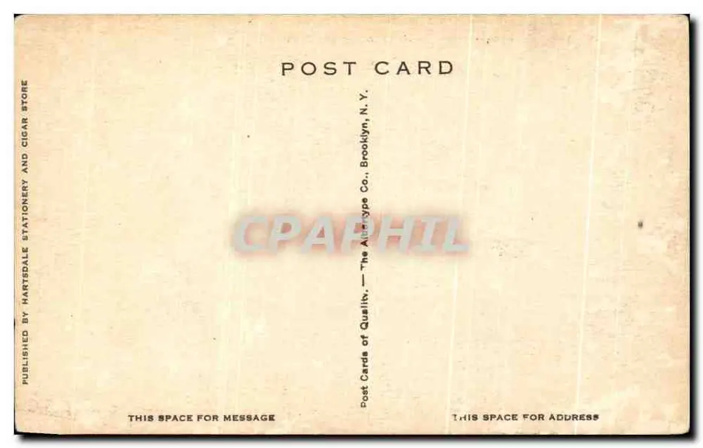 See auf den Fairways, Scarsdale Golf Club — Hartsdale, N.Y. — Verlag The Aludatype Co., Brooklyn, N.Y. - Rückseite
