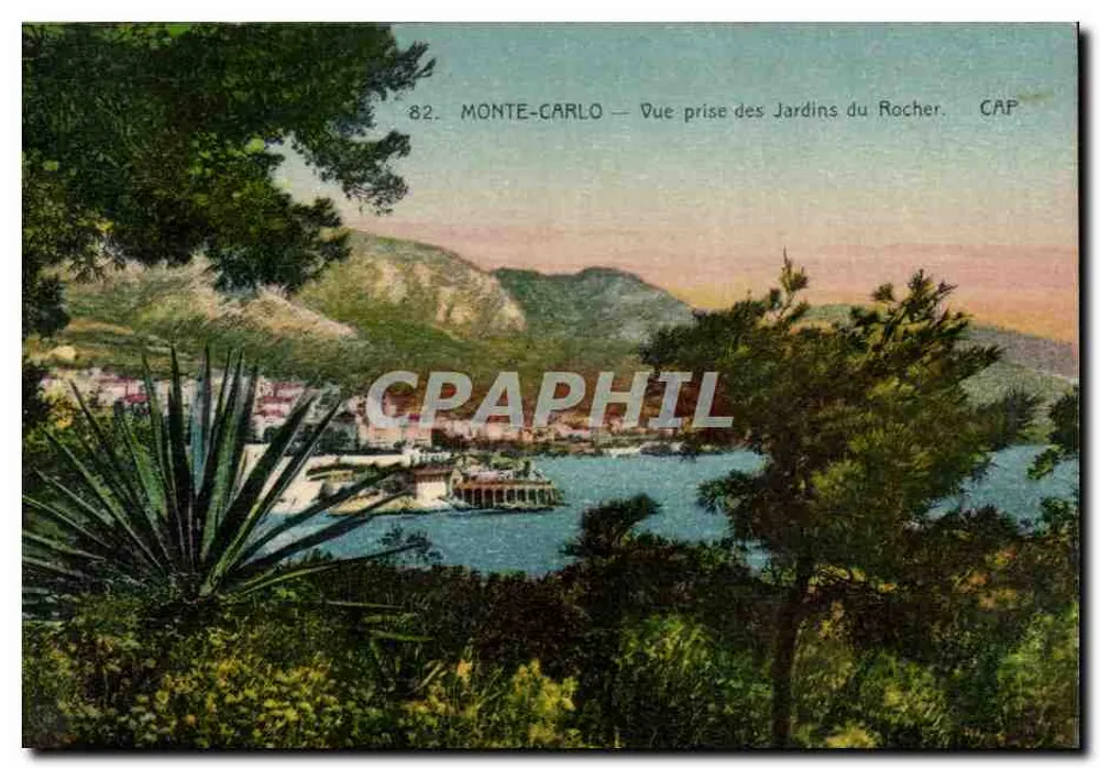 Monte-Carlo — Ansicht vom Jardin du Rocher — CAP - Vorderseite