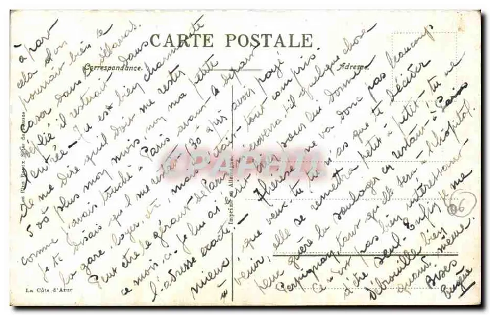 Monte Carlo — Praia e o Cabo Martin — CPHIL 202 - Verso