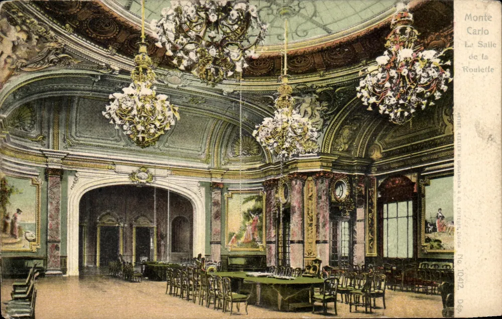 Monte Carlo — Sala da Roleta — Artiet & Cie, n° 10412 - Frente