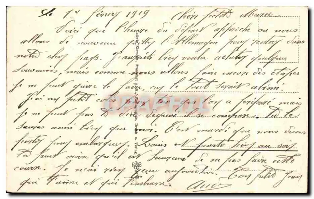 Bad Nassau — Burghof com Torre — editor desconhecido - Verso