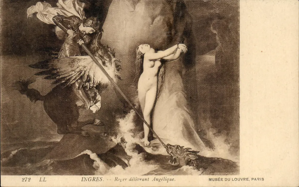 Roger befreit Angelique — Ingres — Musée du Louvre, Paris - Vorderseite