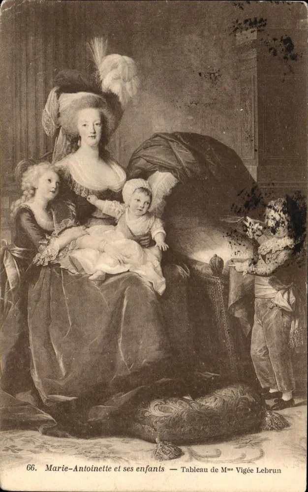 Marie-Antoinette und ihre Kinder — Gemälde von Mme Vigée Le Brun — n°66 - Vorderseite