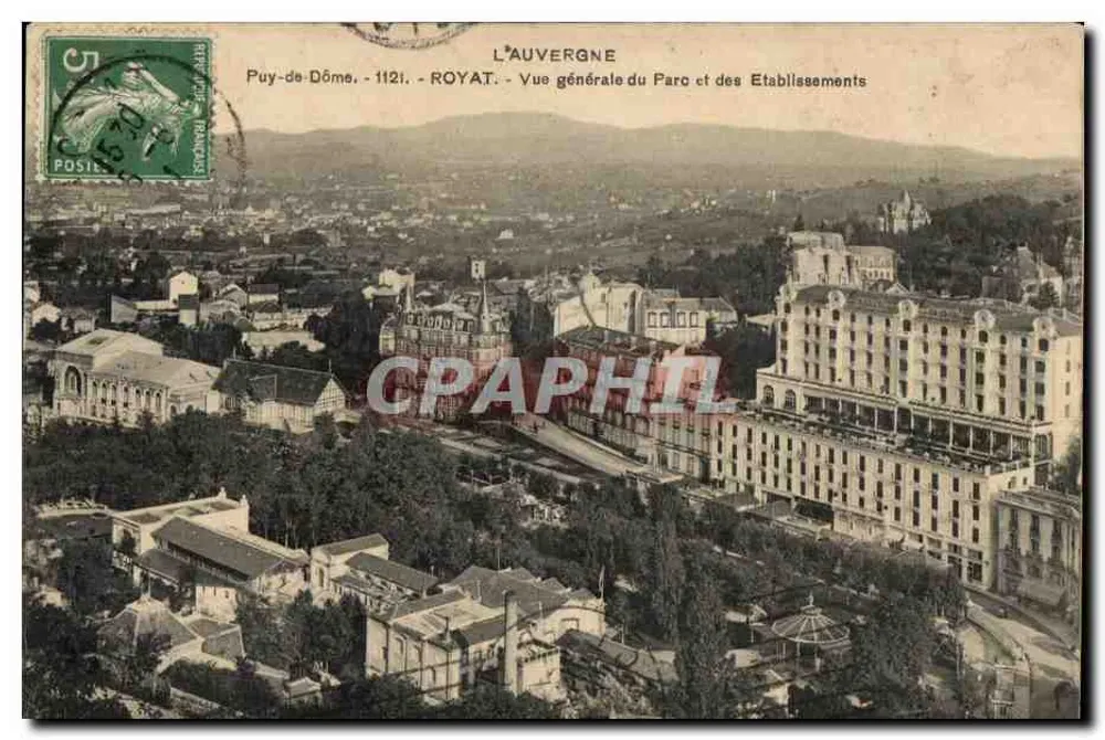 Puy-de-Dôme — Allgemeine Ansicht des Parks und der Einrichtungen — L'Auvergne, Verlag ROYAT - Vorderseite