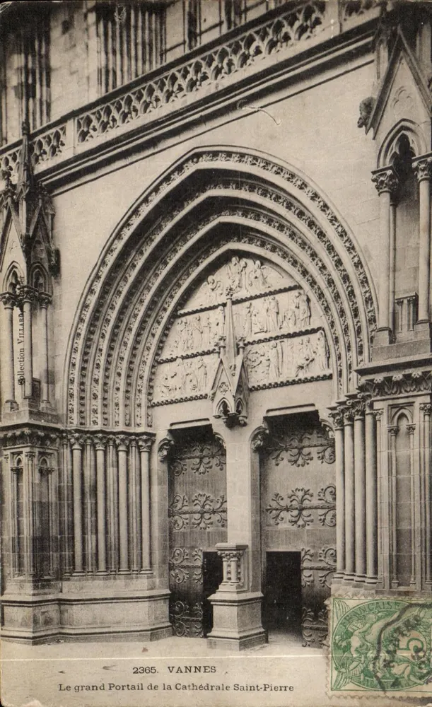 Der Große Portal der Kathedrale Saint-Pierre — VANNES — Sammlung Villain, Nr. 2365 - Vorderseite