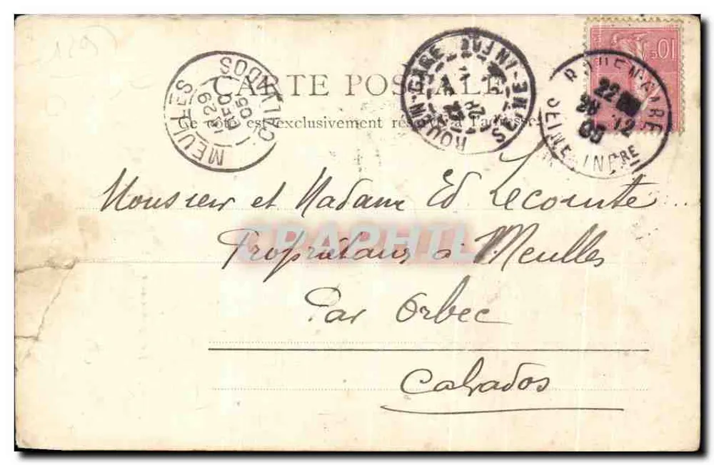 Notre-Dame de Bonsecours — église gothique à Rouen — éditeur R. & J. D. n° 10630 - Rewers
