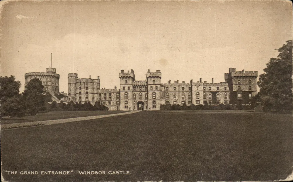 Entrée principale — Château de Windsor — éditeur Photogravure Series No. I. - Frente