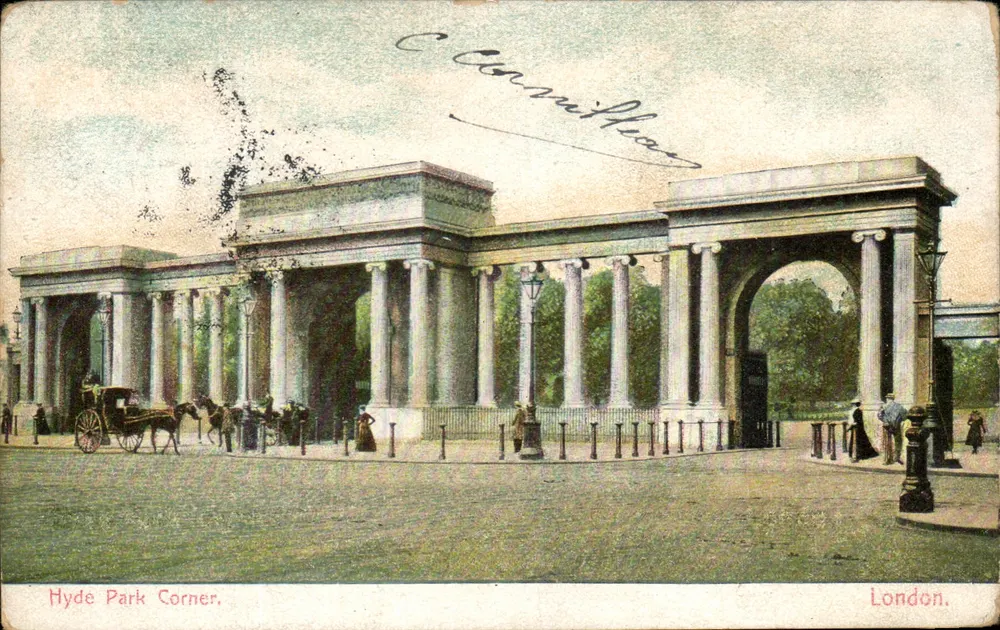 Hyde Park Corner — Londres — editor não identificado, número de série não visível - Frente