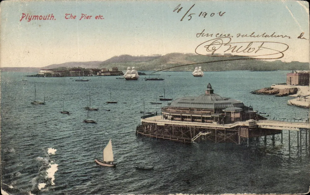 Plymouth — Le Pier etc. — Frith's Series - Frente
