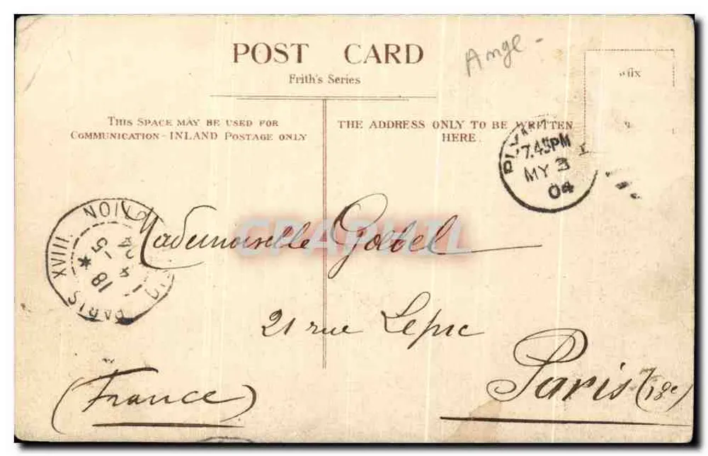 Plymouth — Le Pier etc. — Frith's Series - Verso