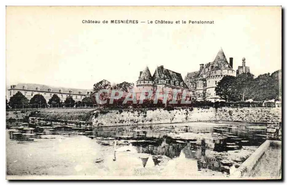 Schloss MESNIÈRES — Das Schloss und das Internat - Vorderseite