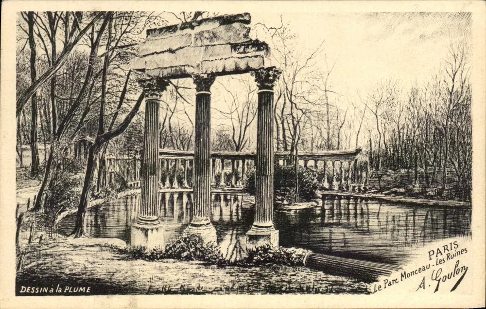 As Ruínas — Parc Monceau — A. Goulon - Frente