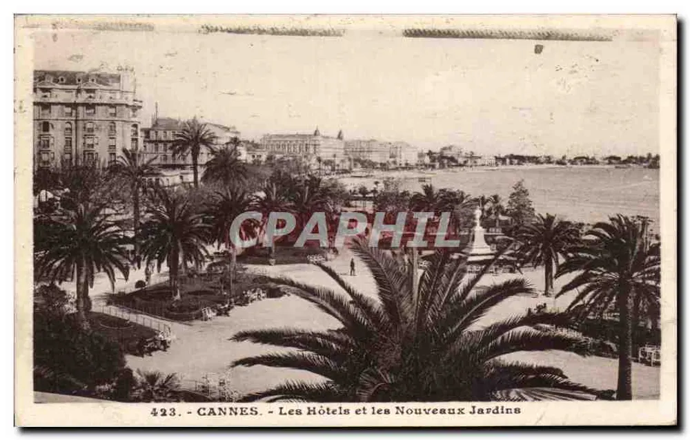 CANNES - Die Hotels und die neuen Gärten — L. GILLETTA et Cie, n°423 - Vorderseite