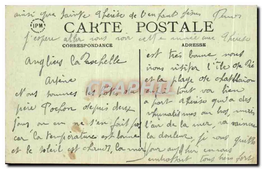 La Rochelle — Allgemeiner Blick auf die Basins — Verlag: Éd. St. Nozais, Nantes - Rückseite
