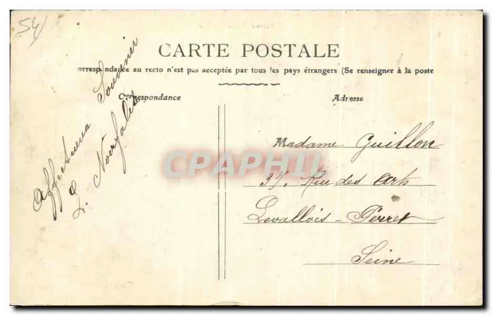 Pierre-Percée (M.-et-M.) — Église et Château — Thomas, Editeur - Verso