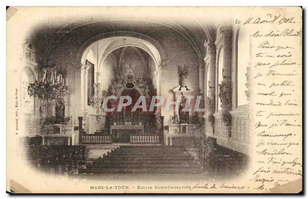 Mars-la-Tour - Igreja comemorativa fundada por Baudouin - Frente