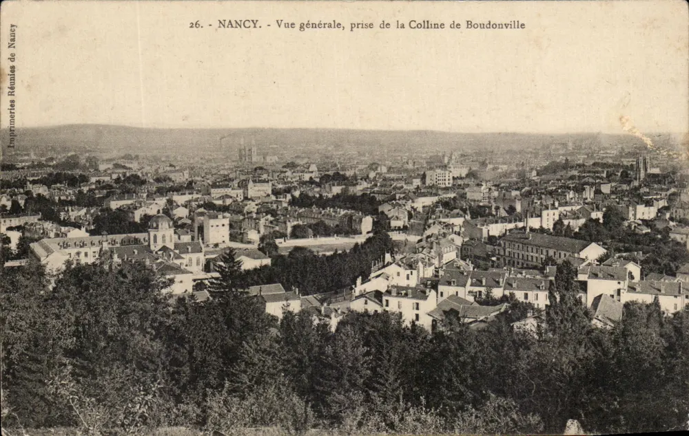 NANCY — Allgemeine Ansicht vom Boudonville-Hügel — Imprimeries Réunies de Nancy, n°26 - Vorderseite