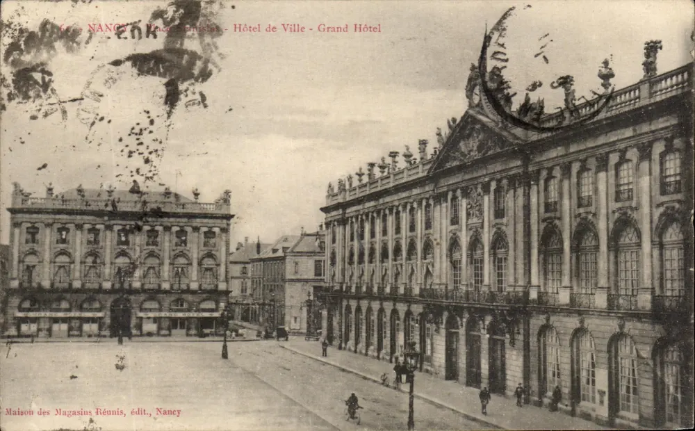 Nancy - Place Stanislas - Rathaus - Grand Hôtel — Maison des Magasins Réunis, Verlag, Nancy - Vorderseite
