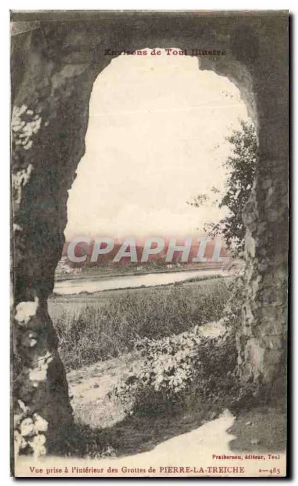 Ansicht aus dem Inneren der Höhlen von PIERRE-LA-TREICHE — Pratherman, Verlag, Toul — Nr. 485 - Vorderseite