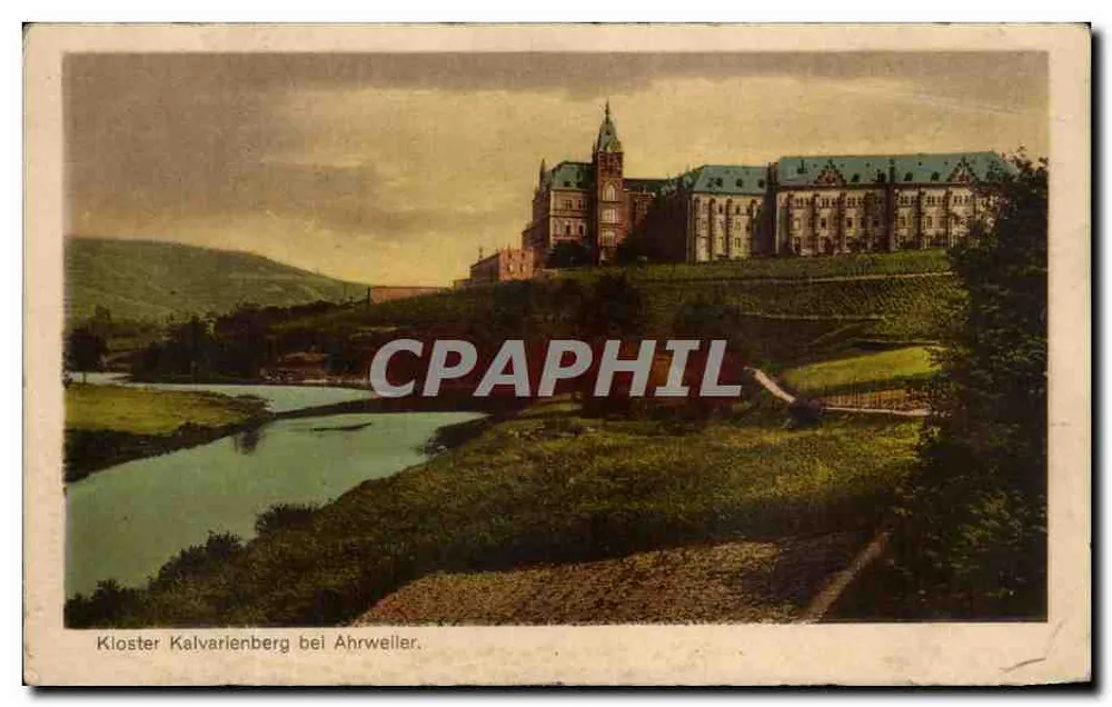 Kloster Kalvarienberg bei Ahrweiler — vista do convento sobre o rio — editor não visível - Frente
