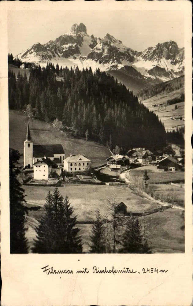 Filtnaas mit Pinhofenützre, 2454 m — vista panorâmica — P. Federmaier, Viena - Frente