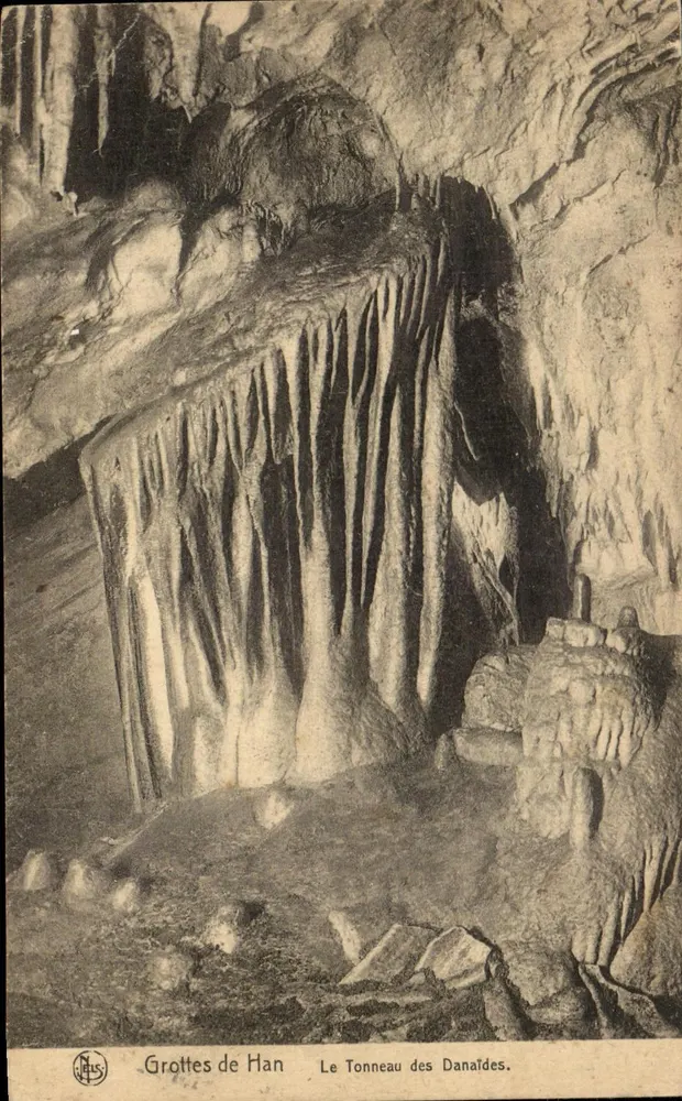 Grutas de Han — O Tino dos Danaidas — editor N. Els - Frente