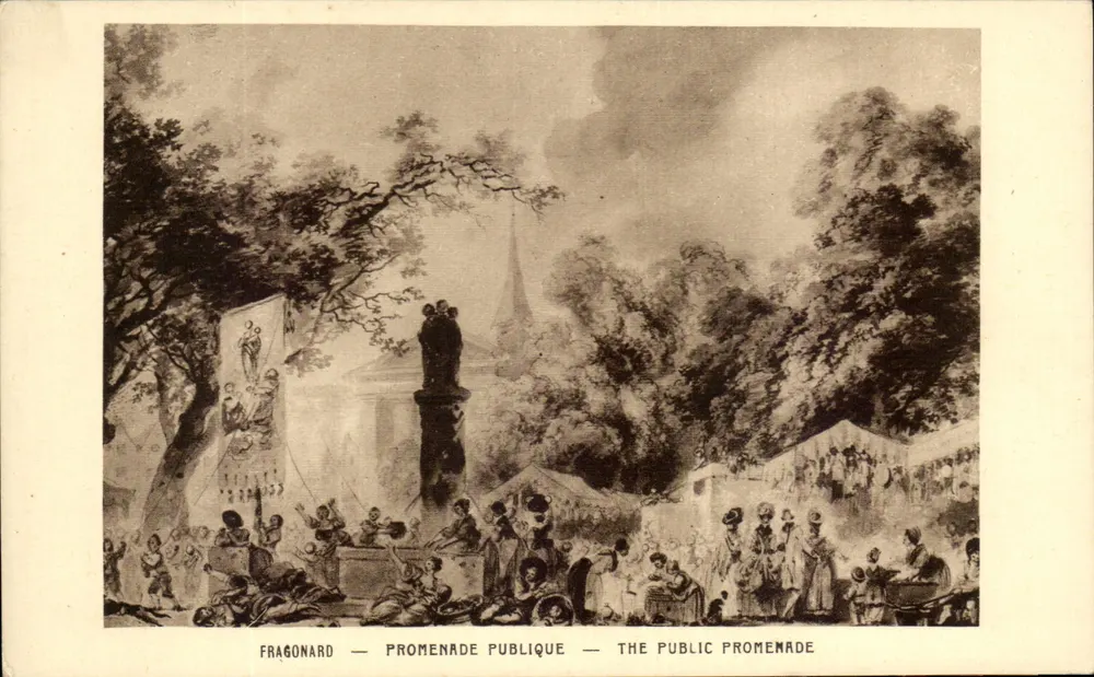Fragonard — Promenade Pública — The Public Promenade - Frente