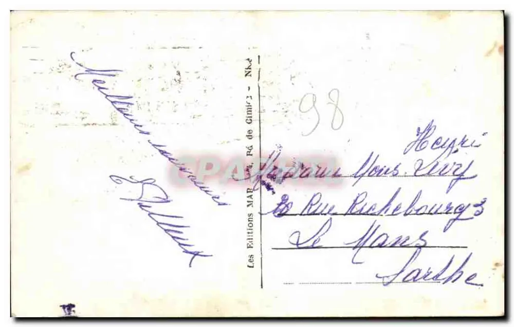 Monte-Carlo. Gärten und das Casino — Editions MAR de Gimir, Nr. 60 - Rückseite