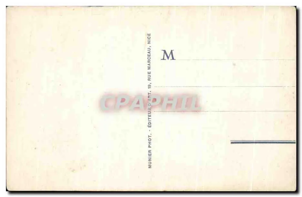 Monte-Carlo — Das Kasino und die Gärten — Munier Fotografie, Verleger, Nice - Rückseite