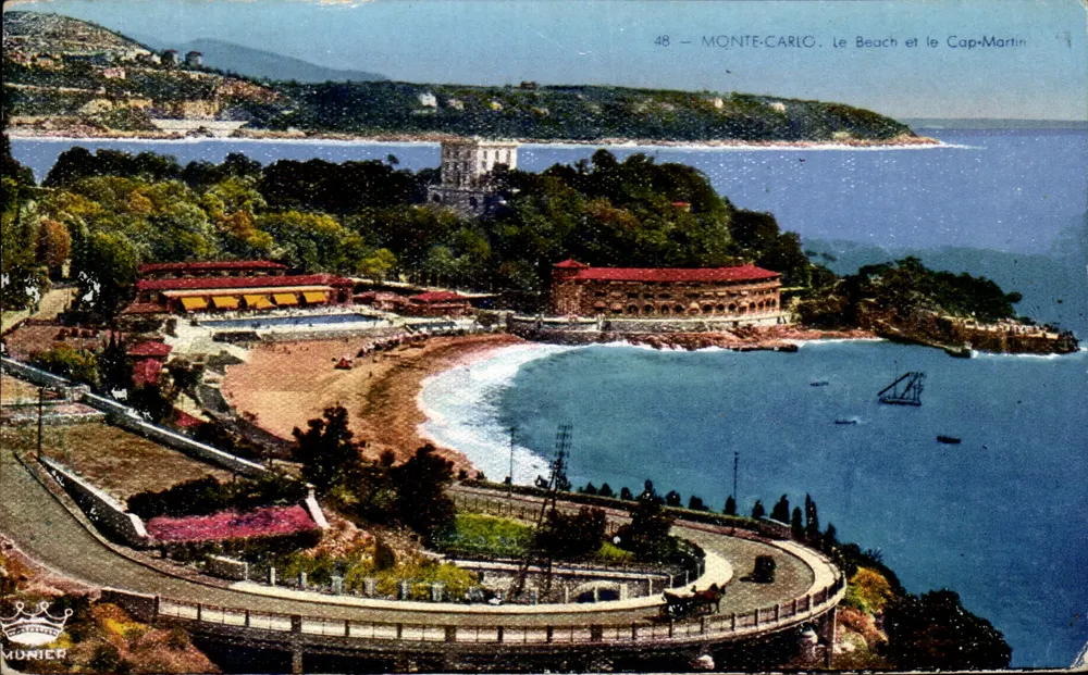Monte-Carlo. O Beach e o Cap-Martin — Edições d'Art Munier, n°48 - Frente