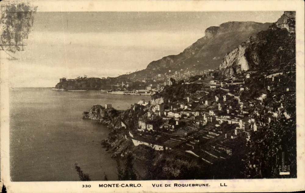 Monte-Carlo — Vue de Roquebrune — LL, n° 330 - Frente