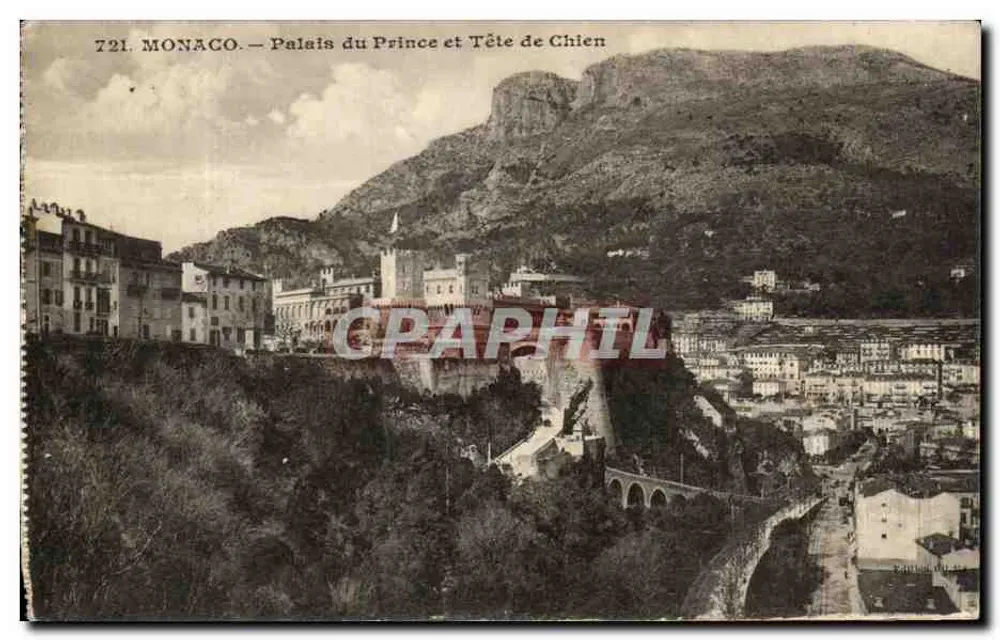 Monaco — Palast des Prinzen und Dog's Head - Vorderseite