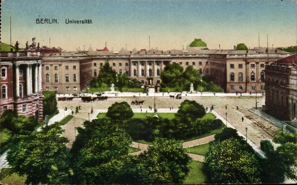 Berlim. Universidade. — Vista da Universidade — J.W.B. Série Iris Nr. 17 - Frente