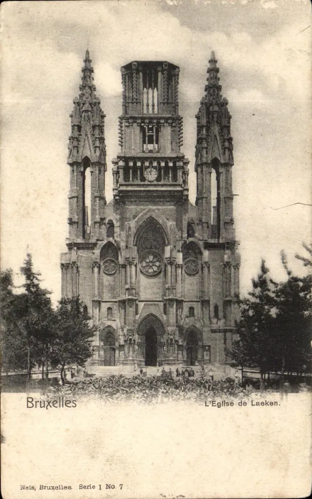 Igreja de Laeken — Bruxelas — Nels, Bruxelas, Série 1 No 7 - Frente
