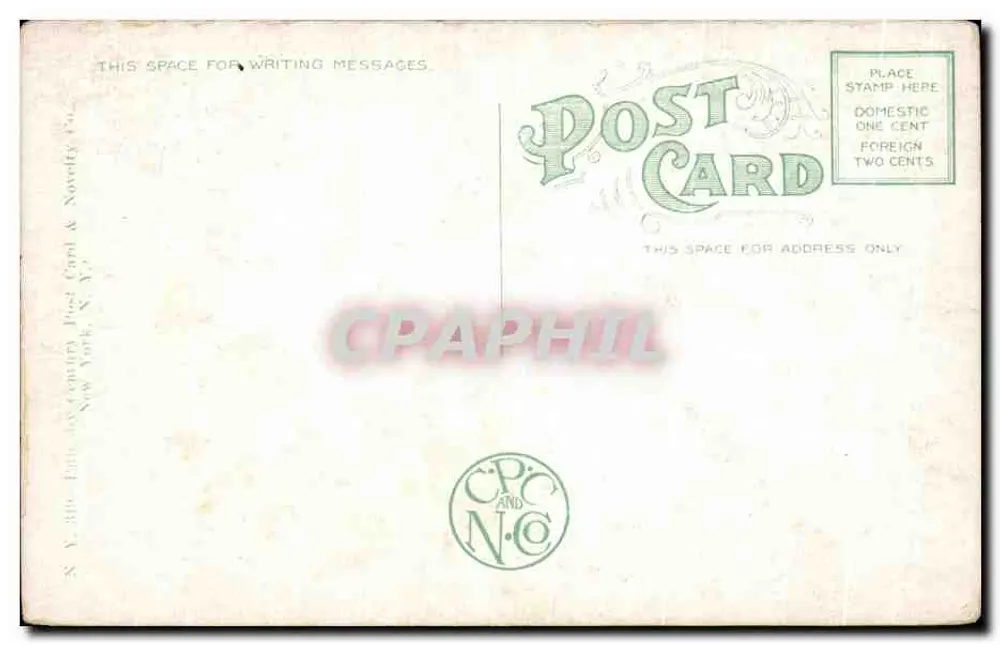 Columbus und Maine Denkmäler — New York City — N.Y. & Co. Post Card & Novelty Co. - Rückseite