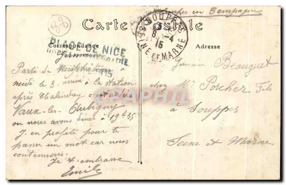 Neufchâteau — Ansicht vom Route d'Epinal — ND. Phot. - Rückseite