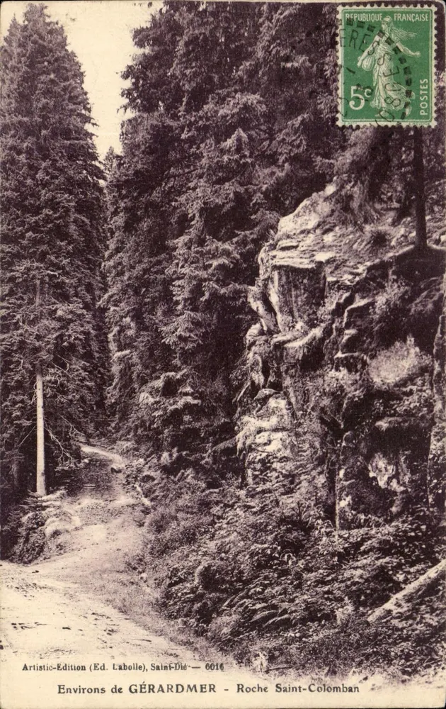 Arredores de GÉRARDMER — Roche Saint-Colomban — Artistic-Edition (Ed. Labolle), Saint-Dié — 6016 - Frente