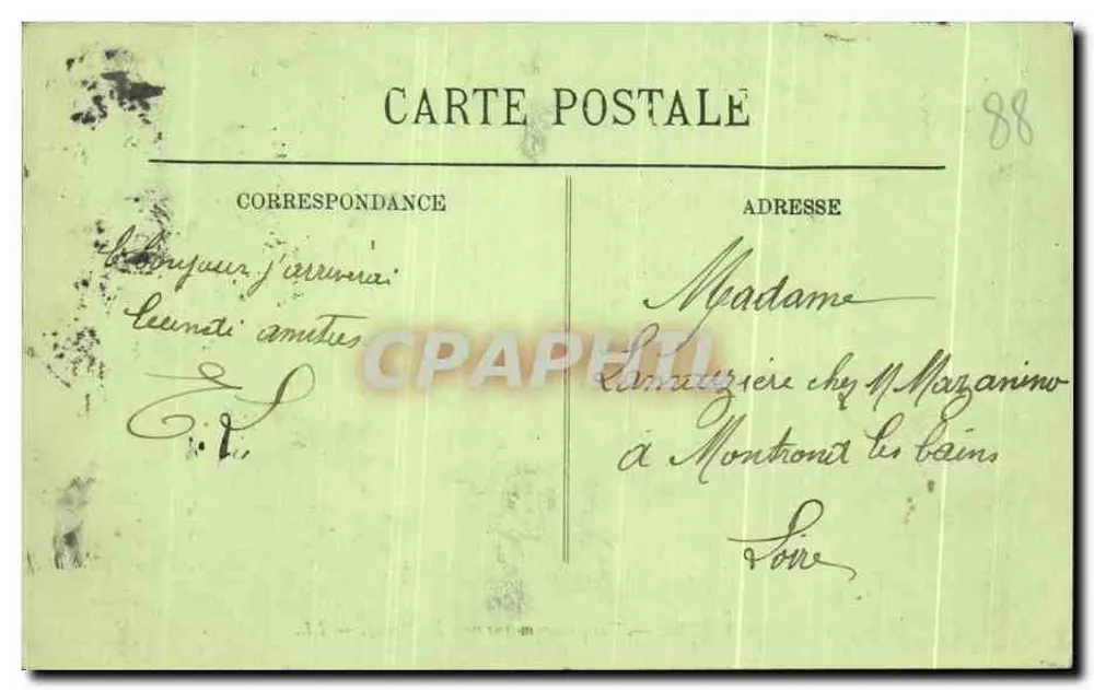 Plombières — Vista panoramica verso il Chonot — H. Bachelier, n°4 - Verso