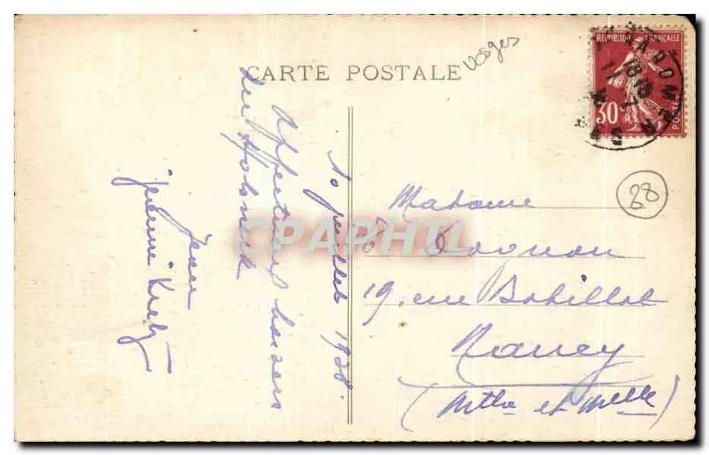 Ansicht von Paris — Gebrauchte Ansichtskarte — Verlag unbekannt - Vorderseite