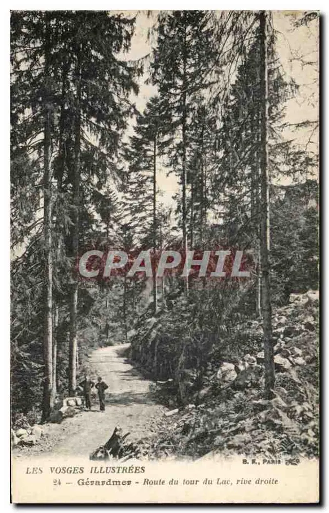 Gévaudan - Route um den See, rechte Seite — Les Vosges Illustrées, Nr. 24, B.R. Paris - Vorderseite