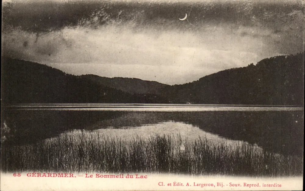 Gérardmer — O Sonho do Lago — Cl. e Ed. A. Largeron, Bij. - Frente