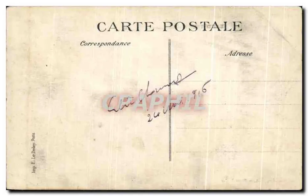 Jeand'Heurs — O Castelo — A. Gaulnier, Paris, Saint-Didier - Verso