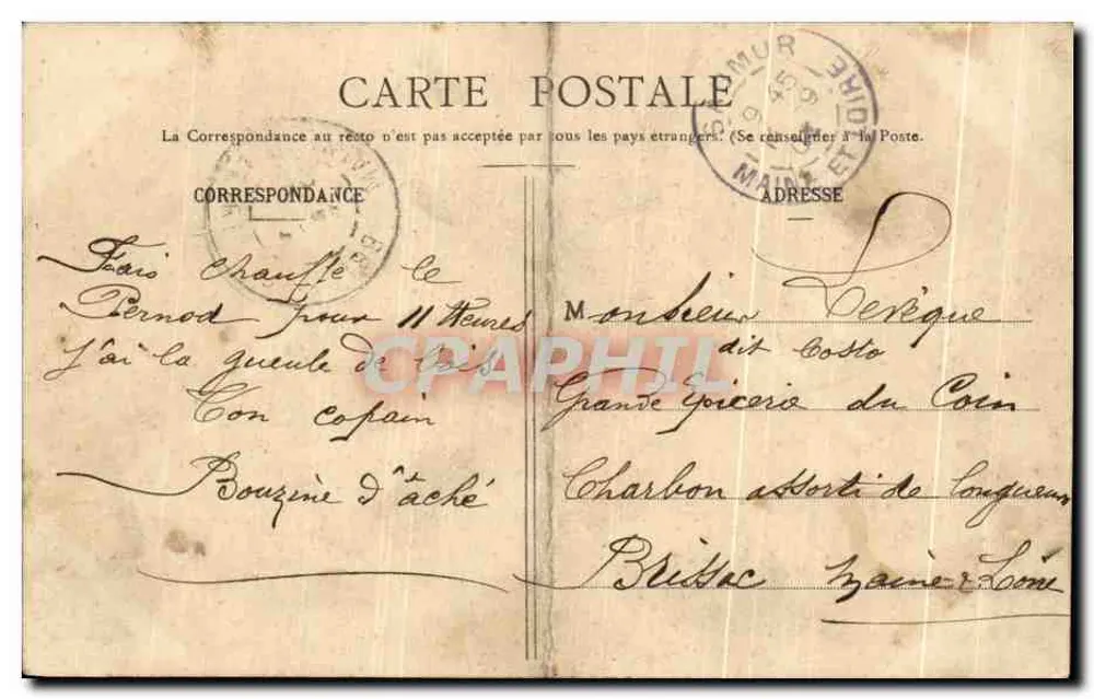 Deux clowns — scène de spectacle — Phototype A. Berneret & Cie, Nancy - Rückseite