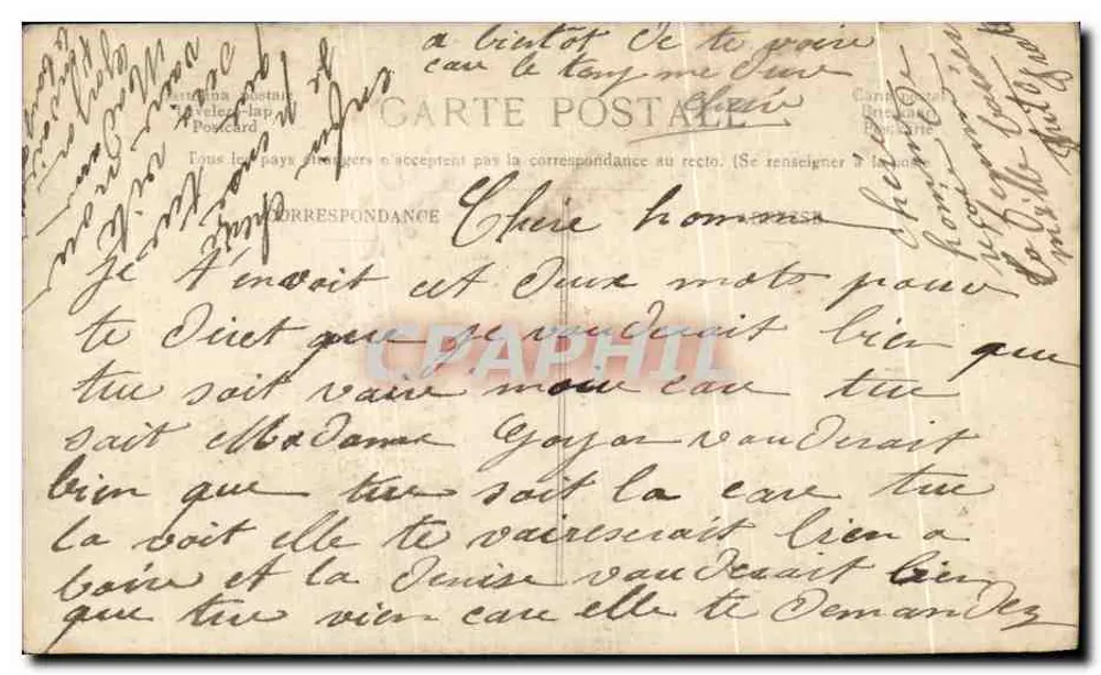 Junge Frau in eleganter Kleidung — mit einer Moësseux-Champagnerflasche — Verlag: Cartolina Postale, Nr. 1218 - Rückseite