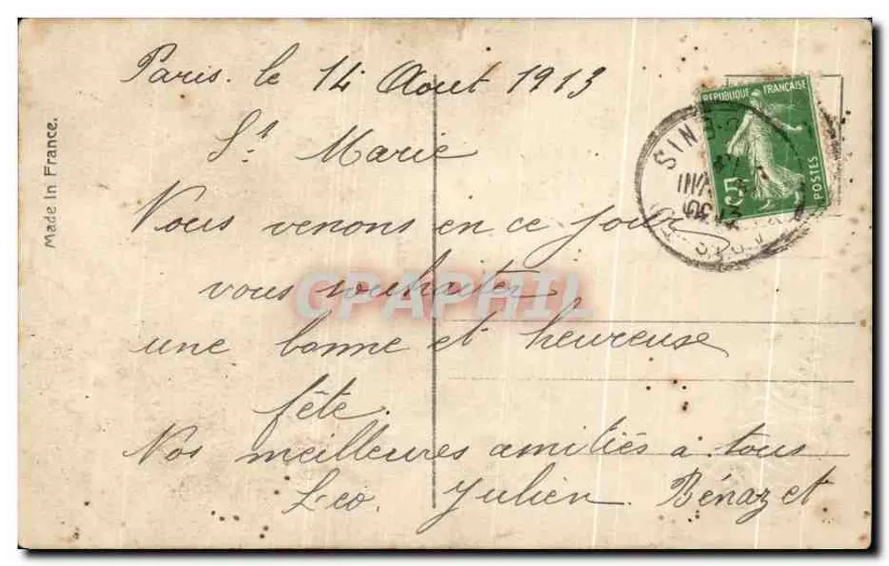 Frau in Paillettenkleid — mit Rosenstrauß in der Hand — Éditeur RE, n° 4238 - Rückseite
